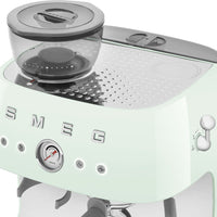 Smeg - 50's Retro Style Double Thermoblock Pastel Green Espresso Machine - EGF03PGUS - DISCONTINUED