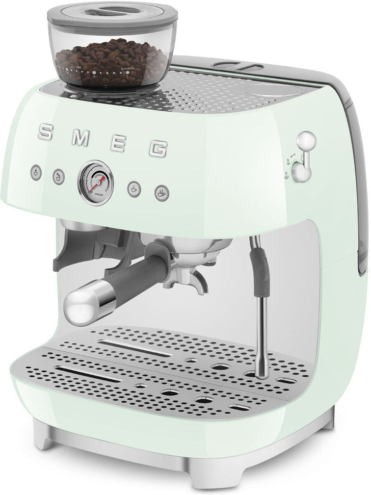 Smeg - 50's Retro Style Double Thermoblock Pastel Green Espresso Machine - EGF03PGUS - DISCONTINUED