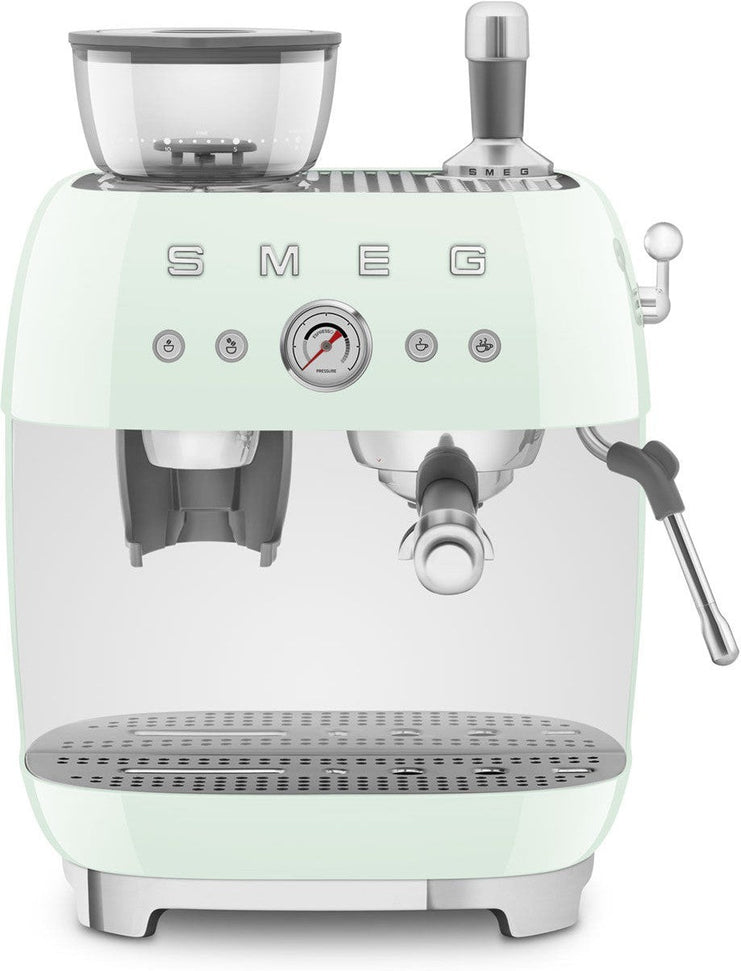 Smeg - 50's Retro Style Double Thermoblock Pastel Green Espresso Machine - EGF03PGUS - DISCONTINUED