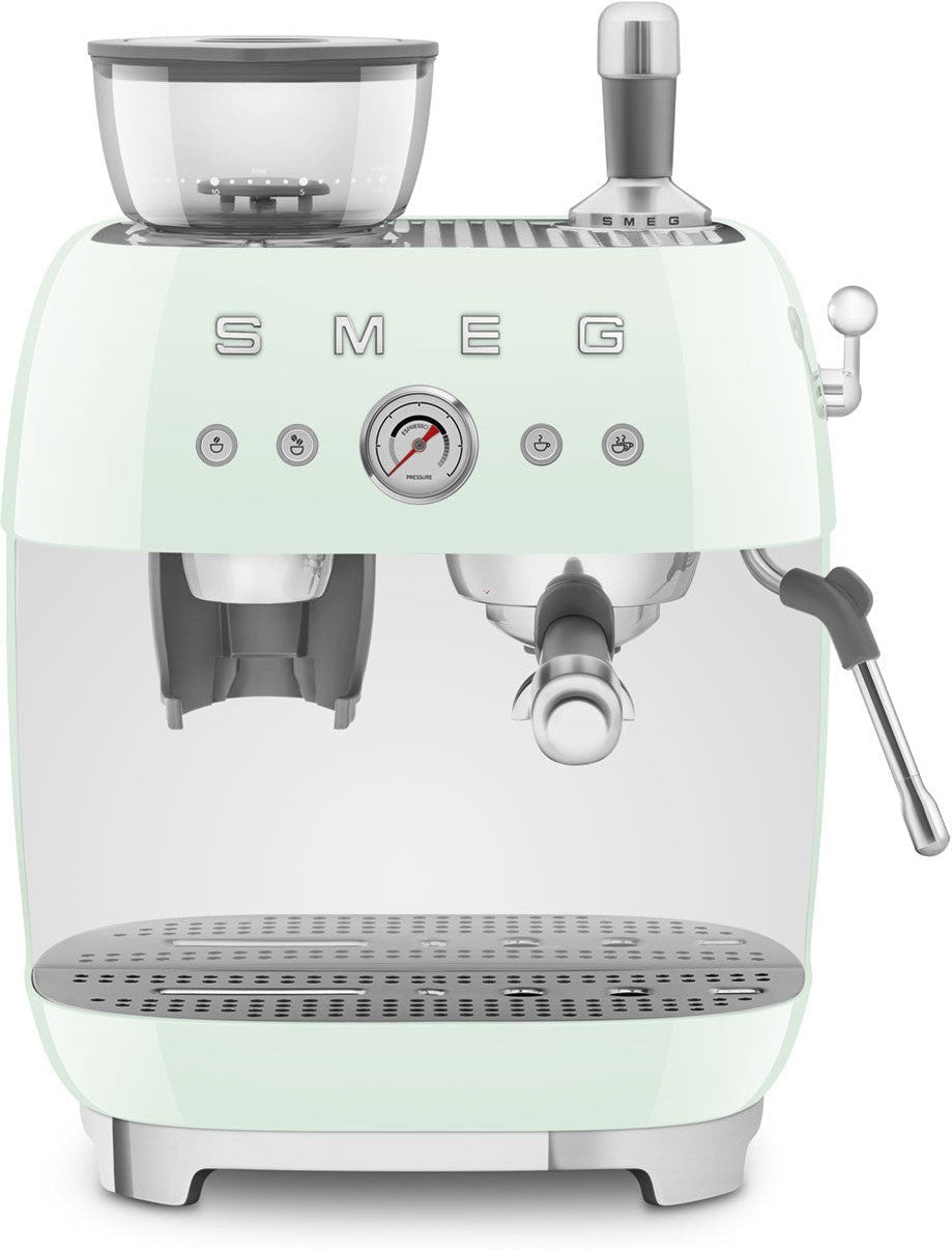 Smeg - 50's Retro Style Double Thermoblock Pastel Green Espresso Machine - EGF03PGUS - DISCONTINUED