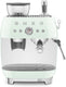 Smeg - 50's Retro Style Double Thermoblock Pastel Green Espresso Machine - EGF03PGUS - DISCONTINUED