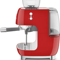 Smeg - 50's Retro Style Double Thermoblock Red Espresso Machine - EGF03RDUS