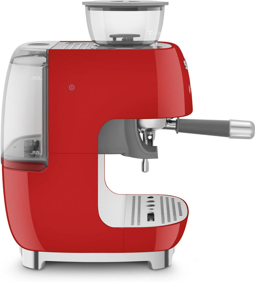 Smeg - 50's Retro Style Double Thermoblock Red Espresso Machine - EGF03RDUS