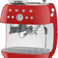 Smeg - 50's Retro Style Double Thermoblock Red Espresso Machine - EGF03RDUS