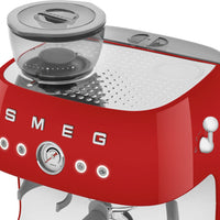 Smeg - 50's Retro Style Double Thermoblock Red Espresso Machine - EGF03RDUS - DISCONTINUED