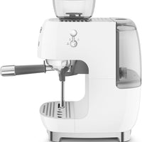 Smeg - 50's Retro Style Double Thermoblock White Espresso Machine - EGF03WHUS