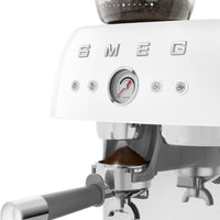 Smeg - 50's Retro Style Double Thermoblock White Espresso Machine - EGF03WHUS