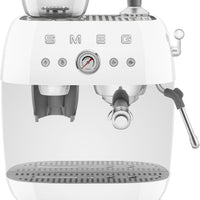Smeg - 50's Retro Style Double Thermoblock White Espresso Machine - EGF03WHUS