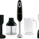 Smeg - 50's Retro Style Immersion Black Hand Blender With Accessories - HBF22BLUS