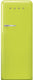 Smeg - 50's Retro Style Lime Green Right Hinge Refrigerator/Freezer - FAB28URLI3