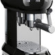 Smeg - 50's Retro Style Manual Black Espresso Machine - ECF02BLUS