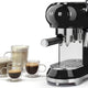 Smeg - 50's Retro Style Manual Black Espresso Machine - ECF02BLUS