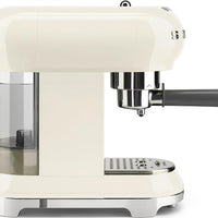Smeg - 50's Retro Style Manual Cream Espresso Machine - ECF02CRUS