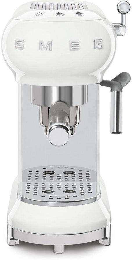 Smeg - 50's Retro Style Manual White Espresso Maker - ECF02WHUS