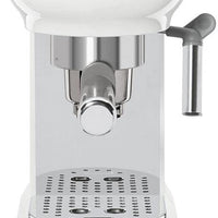 Smeg - 50's Retro Style Manual White Espresso Maker - ECF02WHUS