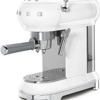 Smeg - 50's Retro Style Manual White Espresso Maker - ECF02WHUS
