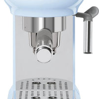 Smeg - 50's Retro Style Pastel Blue Manual Espresso Machine - ECF02PBUS