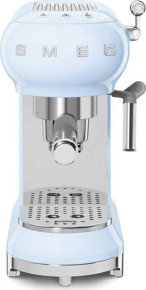 Smeg - 50's Retro Style Pastel Blue Manual Espresso Machine - ECF02PBUS