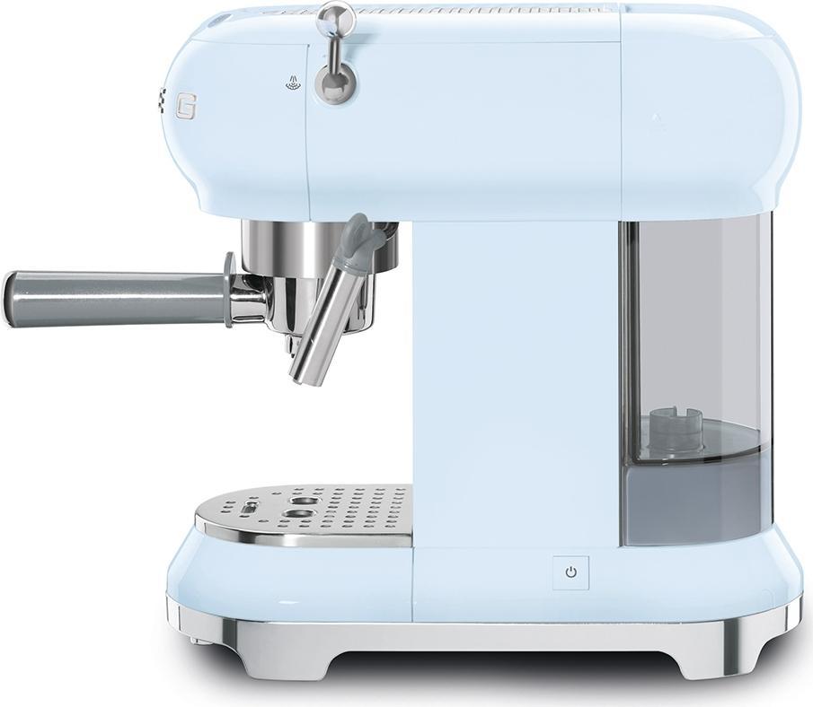 Smeg - 50's Retro Style Pastel Blue Manual Espresso Machine - ECF02PBUS