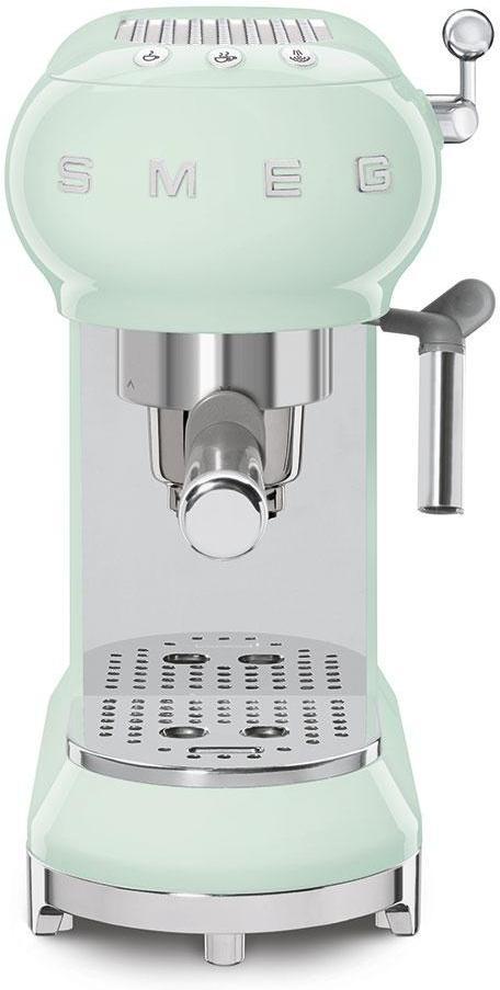 Smeg - 50's Retro Style Pastel Green Manual Espresso Machine - ECF02PGUS