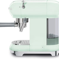 Smeg - 50's Retro Style Pastel Green Manual Espresso Machine - ECF02PGUS