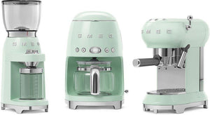 Smeg - 50's Retro Style Pastel Green Manual Espresso Machine - ECF02PGUS