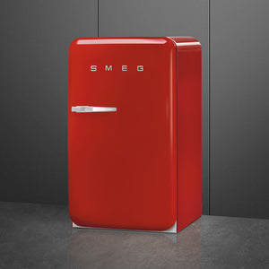 Smeg - 50's Retro Style Red Compact Refrigerator - FAB10URRD3