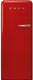 Smeg - 50's Retro Style Red Left Hinge Refrigerator/Freezer - FAB28ULRD3