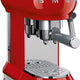 Smeg - 50's Retro Style Red Mannual Espresso Machine - ECF02RDUS