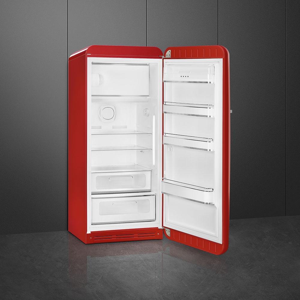 Smeg - 50's Retro Style Red Right Hinge Refrigerator - FAB28URRD3 (Special Order Item)