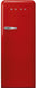 Smeg - 50's Retro Style Red Right Hinge Refrigerator - FAB28URRD3 (Special Order Item)