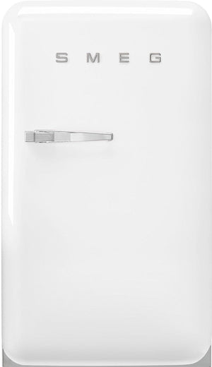 Smeg - 50's Retro Style White Compact Refrigerator - FAB10URWH3