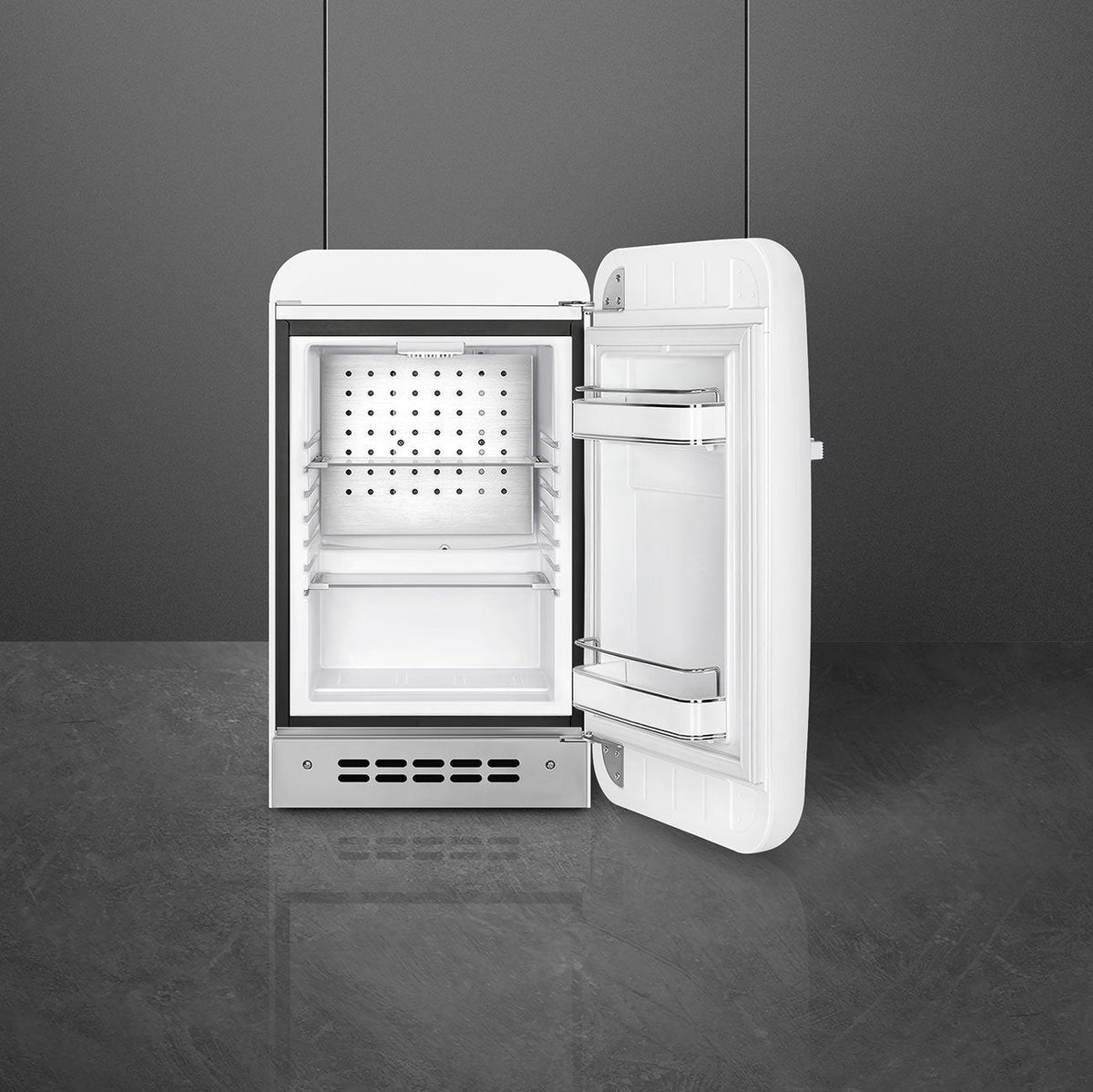 Smeg - 50's Retro Style White Compact Refrigerator - FAB5URWH3 (Special Order Item)