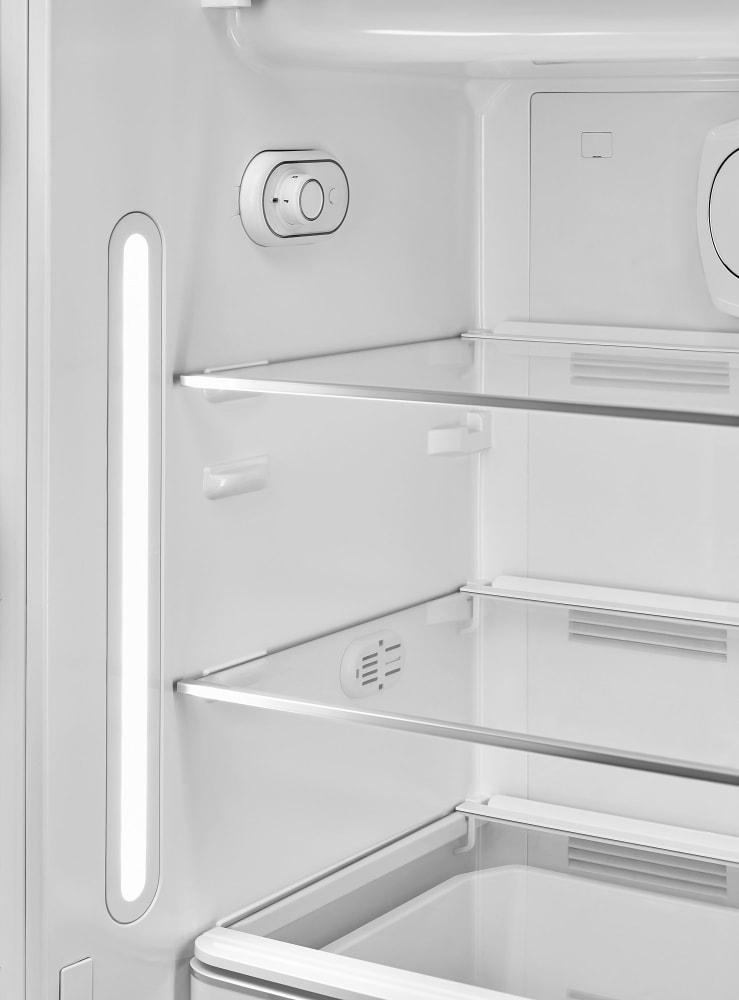 Smeg - 50's Retro Style White Left Hinge Refrigerator - FAB28ULWH3