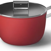 Smeg - 7.7 L 50's Style Non-Stick Casserole Red - CKFC2611RDM