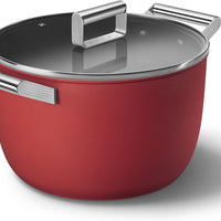 Smeg - 7.7 L 50's Style Non-Stick Casserole Red - CKFC2611RDM