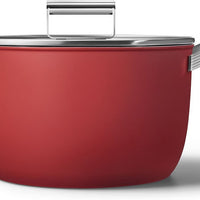 Smeg - 7.7 L 50's Style Non-Stick Casserole Red - CKFC2611RDM