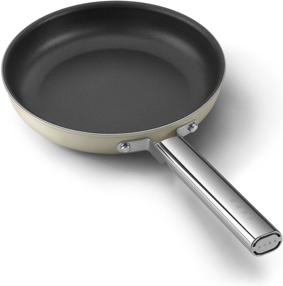 Smeg - 9.5" 50's Style Non-Stick Fry Pan Cream - CKFF2401CRM