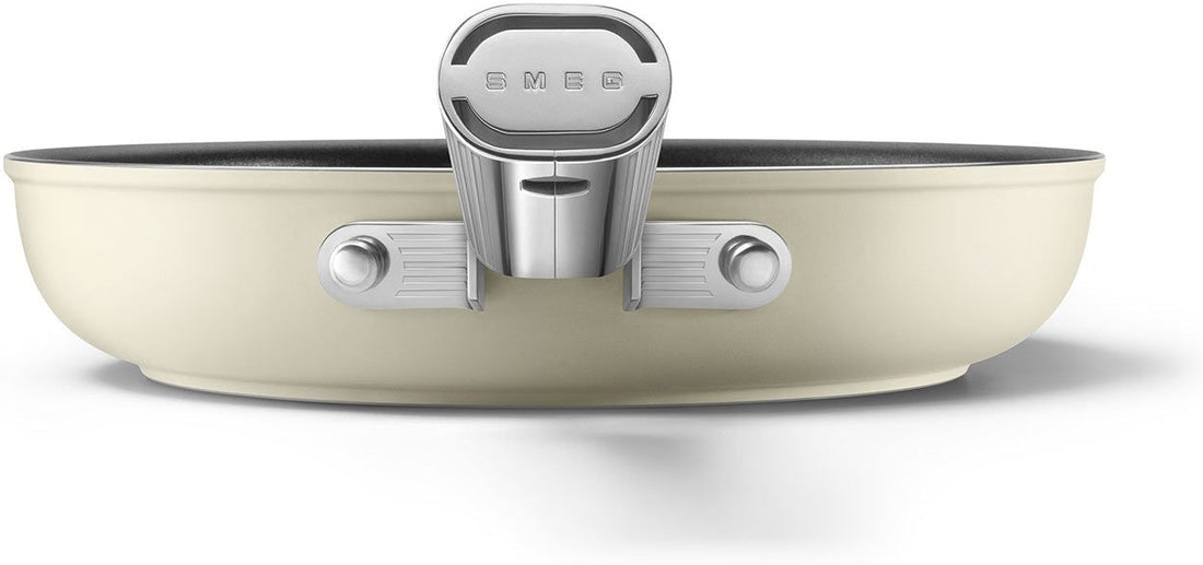 Smeg - 9.5" 50's Style Non-Stick Fry Pan Cream - CKFF2401CRM