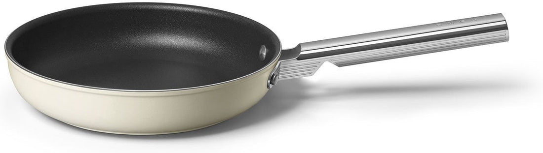 Smeg - 9.5" 50's Style Non-Stick Fry Pan Cream - CKFF2401CRM