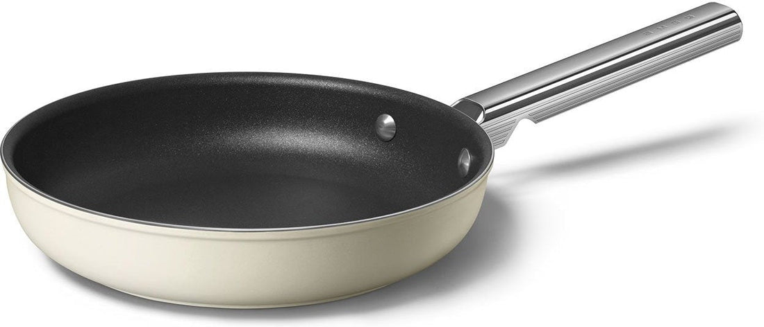 Smeg - 9.5" 50's Style Non-Stick Fry Pan Cream - CKFF2401CRM