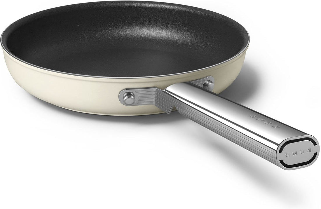 Smeg - 9.5" 50's Style Non-Stick Fry Pan Cream - CKFF2401CRM