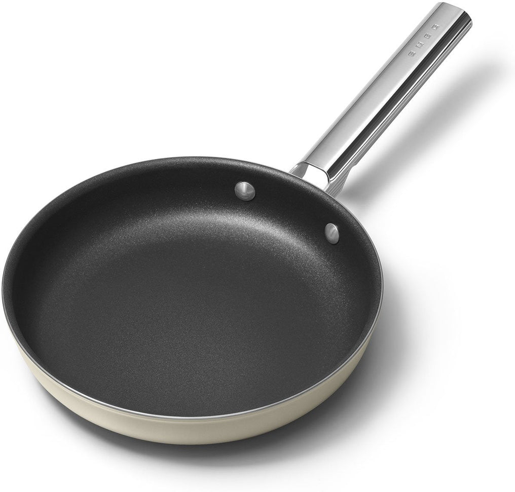 Smeg - 9.5" 50's Style Non-Stick Fry Pan Cream - CKFF2401CRM