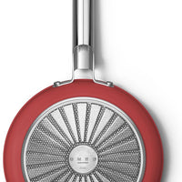 Smeg - 9.5" 50's Style Non-Stick Fry Pan Red - CKFF2401RDM