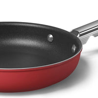 Smeg - 9.5" 50's Style Non-Stick Fry Pan Red - CKFF2401RDM
