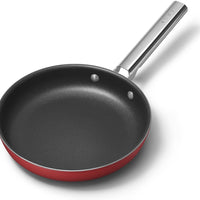 Smeg - 9.5" 50's Style Non-Stick Fry Pan Red - CKFF2401RDM
