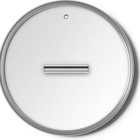 Smeg - 9.5″ Flat Tempered Glass Lid With Stainless Steel Rim - CKFL2401