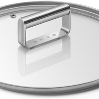 Smeg - 9.5″ Flat Tempered Glass Lid With Stainless Steel Rim - CKFL2401