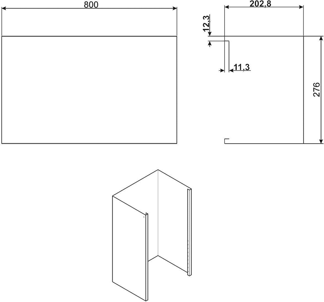 Smeg - Chimney Extension - KITCMNKD (Special Order Item)