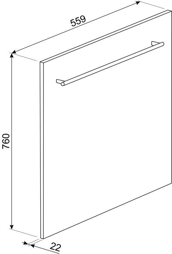 Smeg - Classic 22" Fingerprint-Proof Stainless Steel Door Panel for STU8642 - KIT86CXF (Special Order Item) - DISCONTINUED